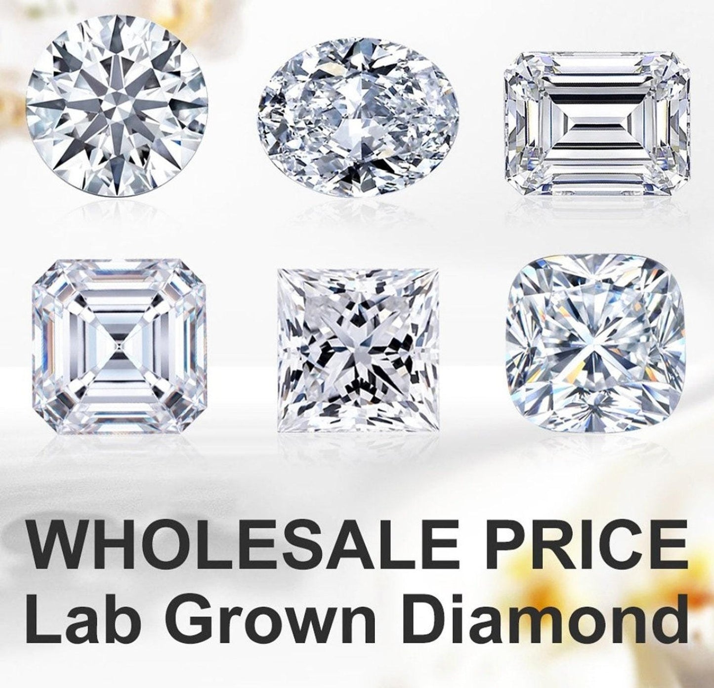 1 Carat IGI Certified Lab Grown Cushion Cut Diamond by Luna Vibe Gems