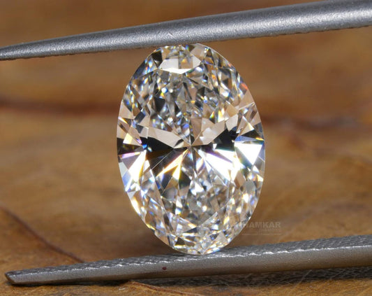 Certified 2.50 Ct Oval-Cut Lab-Grown Diamond